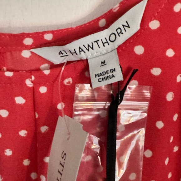Ann Taylor Red Polka Dot Women’s Top (NWT, Size M): - Picture 2 of 4